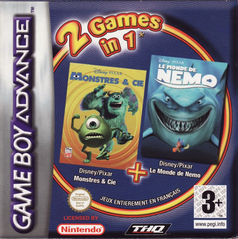 Finding Nemo box art for GameBoy Advance